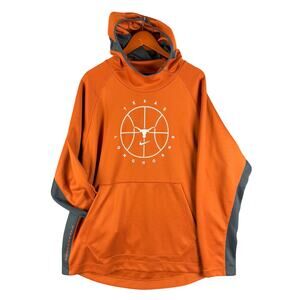 Nike Texas Longhorns Basketball Hoodie Burnt Orange White Gray Mens 2XL XXL NCAA